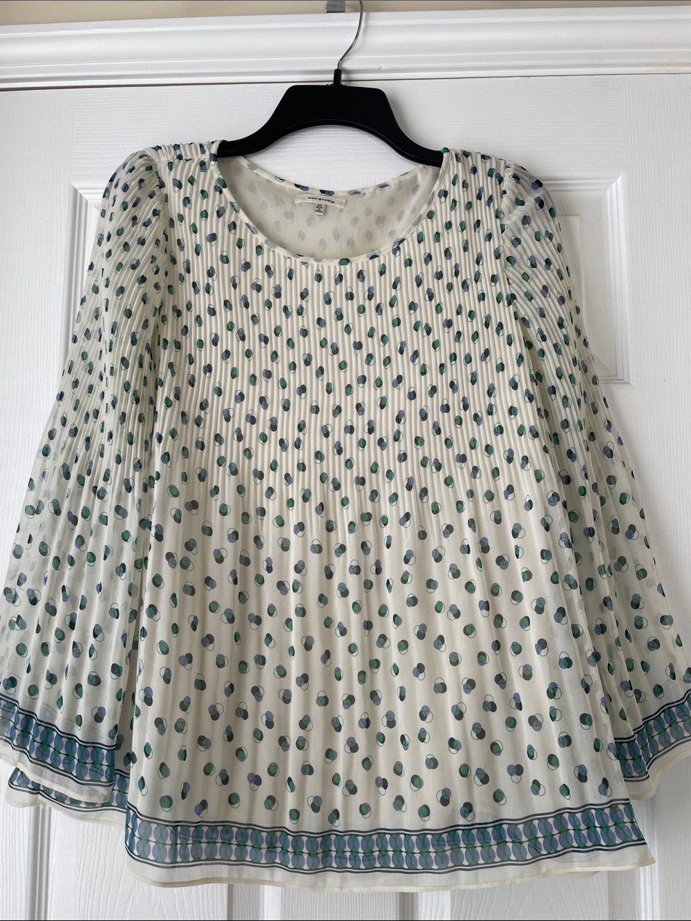 Max Studio Polka Dot Blouse Size Medium - Picture 1 of 4